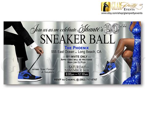Sneaker Ball Invitation Template